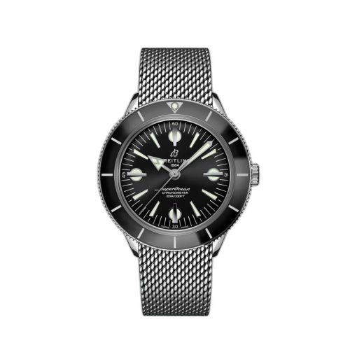 [A10370121B1A1] Superocean Heritage '57 Stainless Steel / Black / Mesh