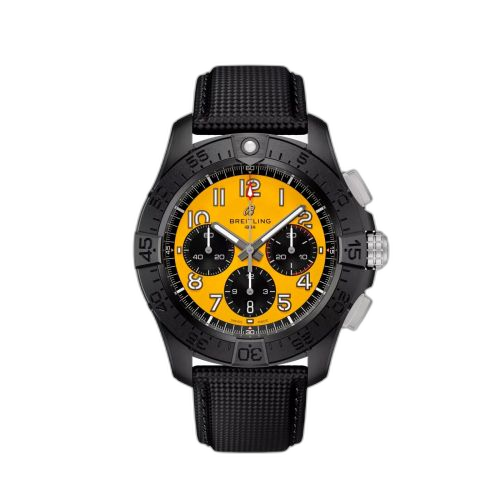 [SB0147101I1X2] Avenger B01 Chronograph 44 Night Mission / Yellow / Strap