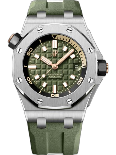 [15720ST.OO.A052CA.01] Royal Oak Offshore Diver Stainless Steel / Green