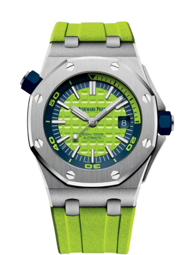[15710ST.OO.A038CA.01] Royal Oak Offshore Diver Stainless Steel / Green