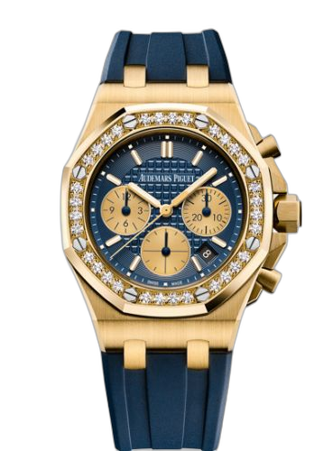 [26231BA.ZZ.D027CA.01] Royal Oak OffShore 26231 Lady Chronograph Yellow Gold / Blue / Diamond