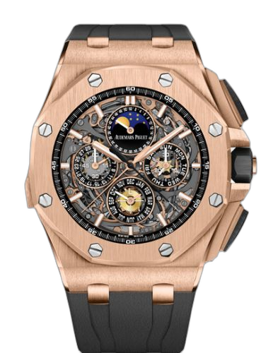 [26571OR.OO.A002CA.01] Royal Oak OffShore 26571 Grande Complication Pink Gold / Black