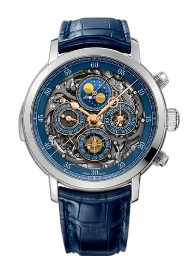 [26554PT.OO.D028CR.02] Jules Audemars Grande Complication Openworked Platinum / Blue