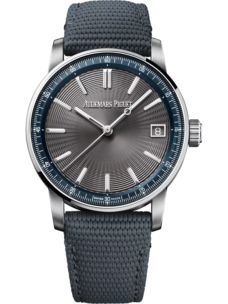 [15210ST.OO.A009KB.01] CODE 11.59 Automatic Stainless Steel / Grey / Fabric