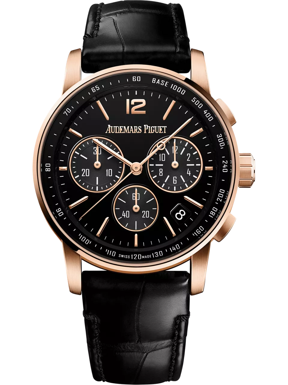 [26393OR.OO.A002CR.01] CODE 11.59 Chronograph Selfwinding Pink Gold / Black