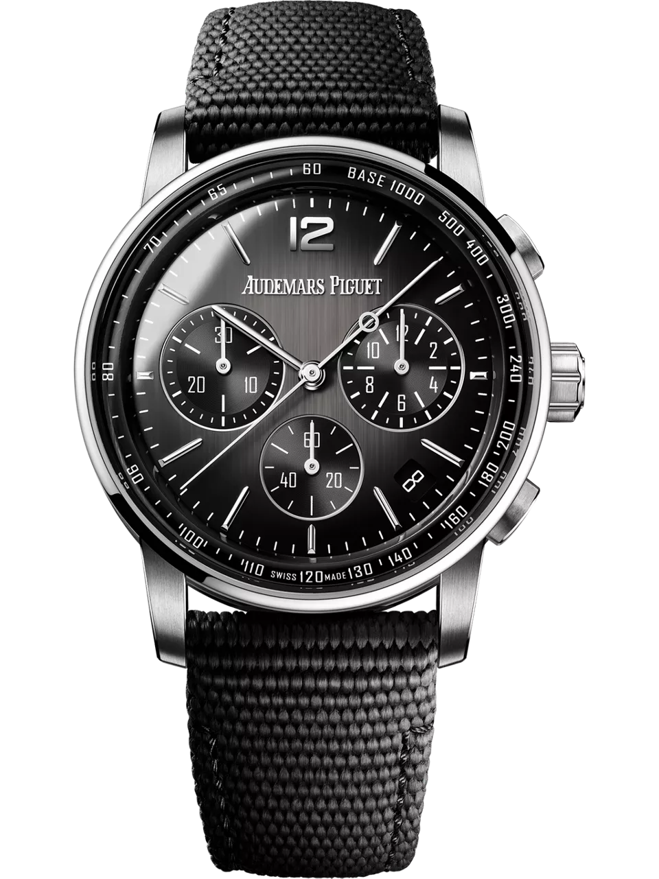 [26393NB.OO.A002KB.01] CODE 11.59 Chronograph Selfwinding White Gold / Ceramic / Grey / Fabric