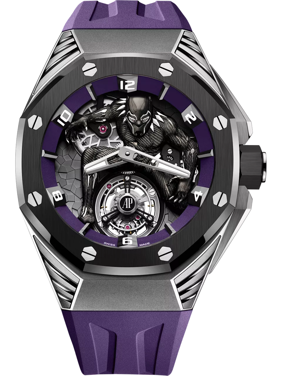 [26620IO.OO.D077CA.01] Royal Oak Concept Black Panther Flying Tourbillon