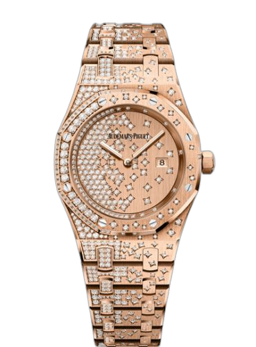 [67654OR.ZZ.1264OR.01] Royal Oak Quartz Pink Gold / Cascade / Bracelet