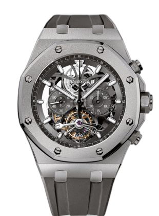 [26347TI.GG.D004CA.02] Royal Oak Tourbillon Chronograph Openworked Titanium / Boutique Edition