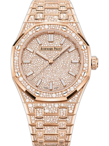[77452OR.ZZ.1365OR.01] Royal Oak Selfwinding 34 Pink Gold - Snow-Set