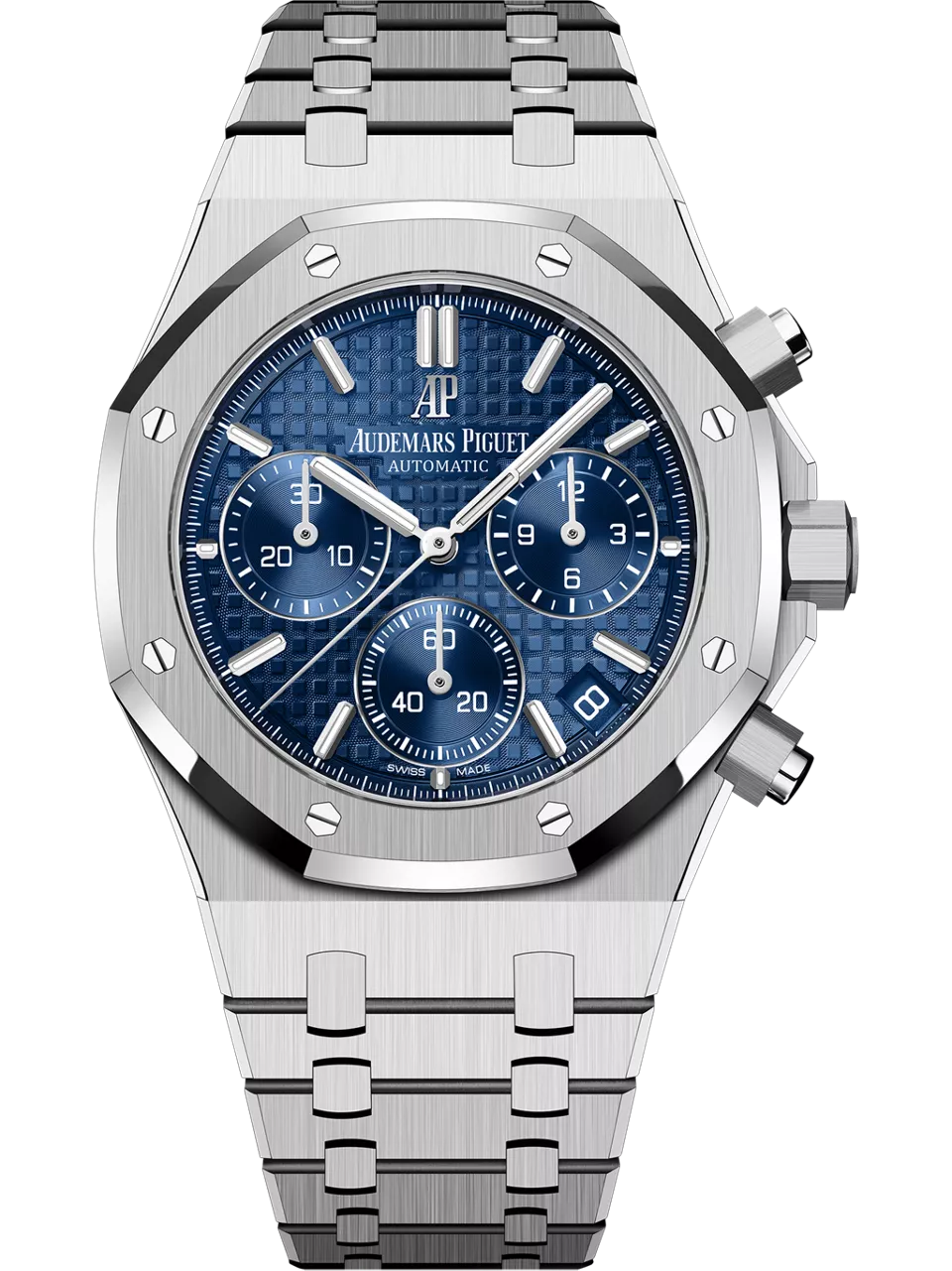 [26239BC.OO.1220BC.01] Royal Oak Chronograph 41 White Gold / Blue