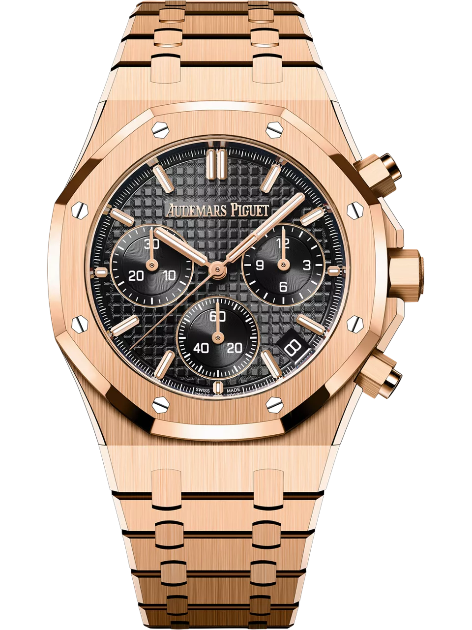 [26240OR.OO.1320OR.06] Royal Oak Chronograph 41 Pink Gold / Black