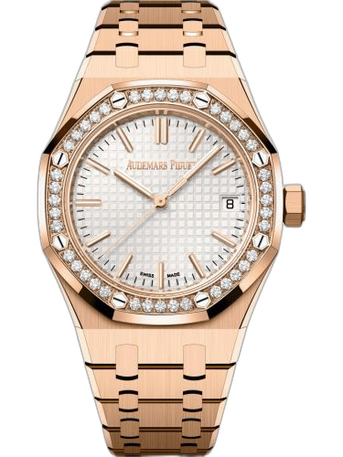 [15551OR.ZZ.1356OR.01] Royal Oak Selfwinding 37 Pink Gold - Diamond / Silver / 50th Anniversary