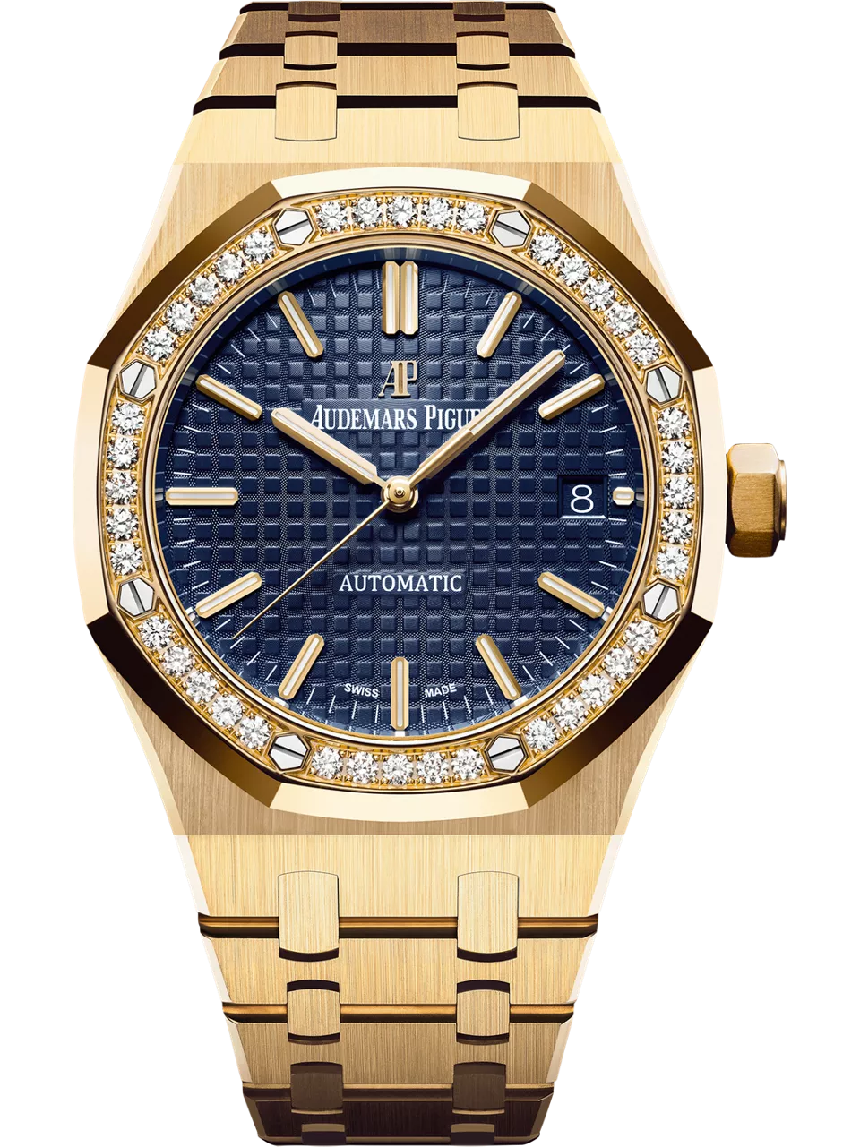 [15451BA.ZZ.1256BA.01] Royal Oak 15451 Selfwinding Yellow Gold / Blue