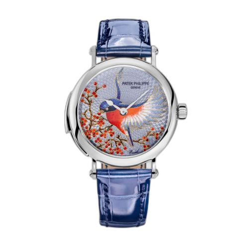 [7000/50G-001] Minute Repeater 7000 White Gold Bird