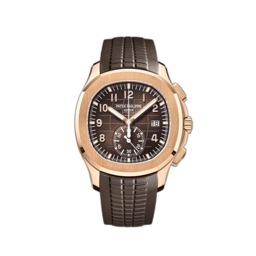 [5968R-001] Aquanaut Chronograph 5968 Rose Gold / Brown / Rubber