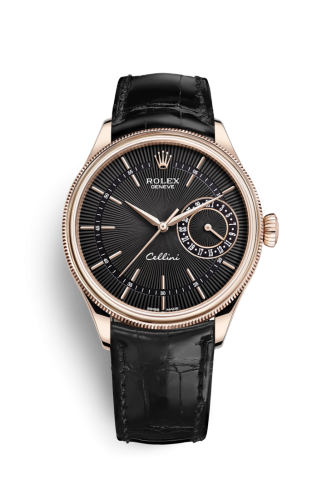 [50515-0011] Cellini Date Everose / Black / Alligator