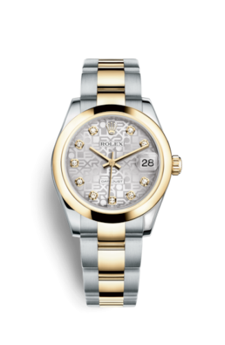[178243-0029] Datejust 31 Rolesor Yellow Domed / Oyster / Silver Computer