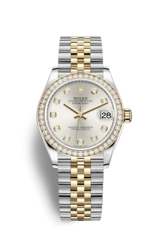 [278383rbr-0020] Datejust 31 Stainless Steel / Yellow Gold / Diamond / Silver - Diamond / Jubilee