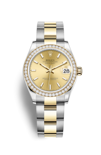 [278383rbr-0013] Datejust 31 Stainless Steel / Yellow Gold / Diamond / Champagne / Oyster