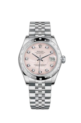 [178344-0018] Datejust 31 Stainless Steel Domed Diamond / Jubilee / Pink MOP