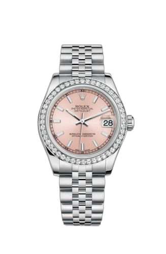 [178384-0032] Datejust 31 Stainless Steel Diamond / Jubilee / Pink