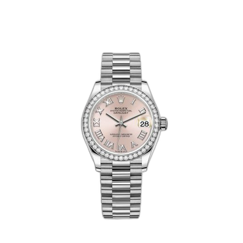 [278289rbr-0016] Datejust 31 White Gold Diamond / Pink - Roman