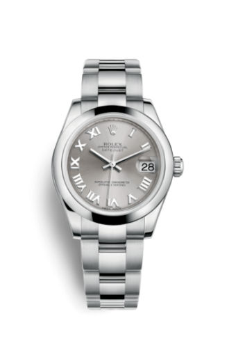 [178240-0006] Datejust 31 Stainless Steel Domed / Oyster / Rhodium Roman