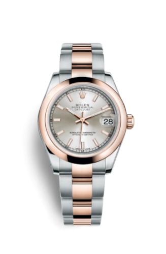 [178241-0002] Datejust 31 Rolesor Everose Domed / Oyster / Silver