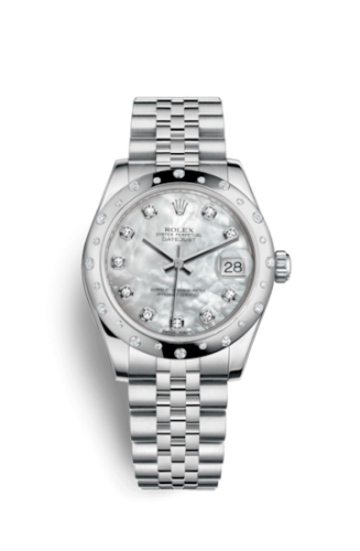 [178344-0006] Datejust 31 Stainless Steel Domed Diamond / Jubilee / MOP