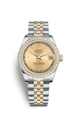 [178383-0027] Datejust 31 Rolesor Yellow Diamond / Jubilee / Champagne