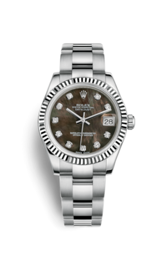 [178274-0051] Datejust 31 Stainless Steel Fluted / Oyster / Black MOP
