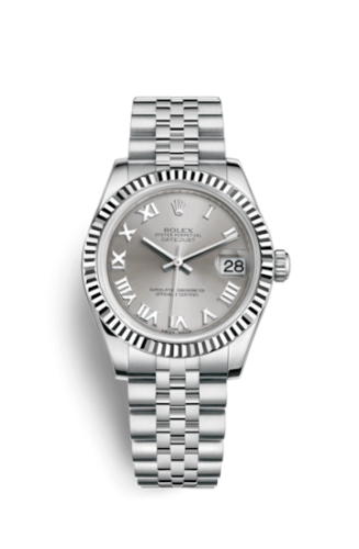 [178274-0063] Datejust 31 Stainless Steel Fluted / Jubilee / Rhodium Roman