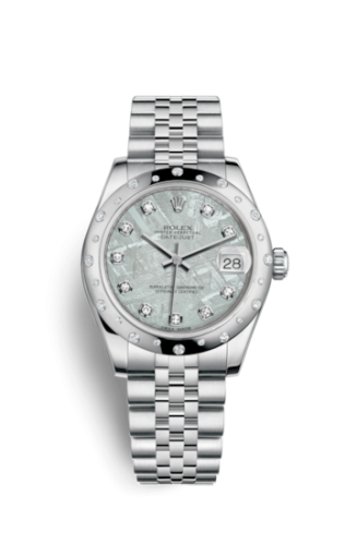 [178344-0020] Datejust 31 Stainless Steel Domed Diamond / Jubilee / Meteorite