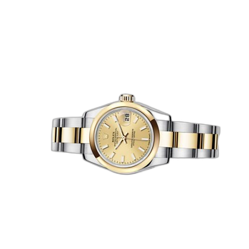 [179163-0060] Lady-Datejust 26 Rolesor Champagne Oyster