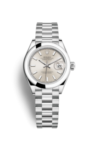 [279166-0006] Lady-Datejust 28 Platinum Domed / President / Silver