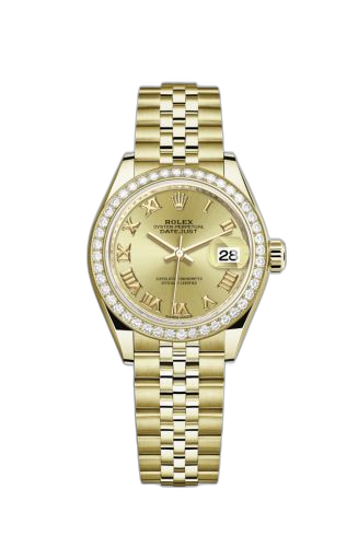 [279138rbr-0022] Lady-Datejust 28 Yellow Gold Diamond / Jubilee / Champagne Roman