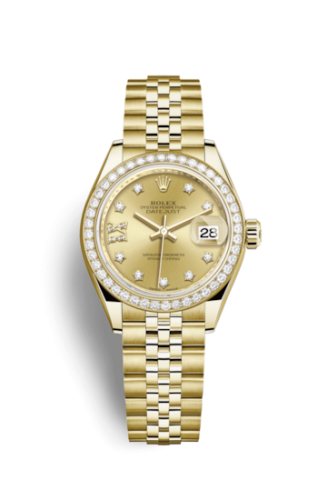 [279138rbr-0007] Lady-Datejust 28 Yellow Gold Diamond / Jubilee / Champagne Diamonds