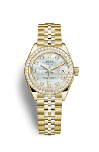 [279138rbr-0016] Lady-Datejust 28 Yellow Gold Diamond / Jubilee / MOP