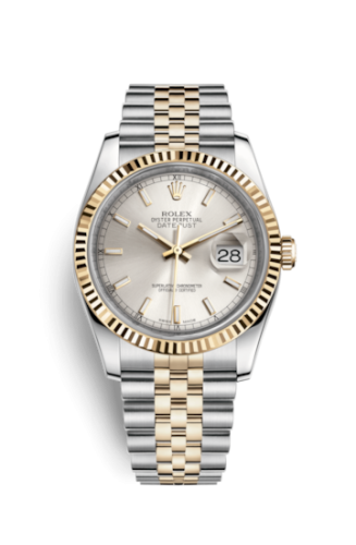 [116233-0148] Datejust 36 Rolesor Yellow Fluted / Jubilee / Silver