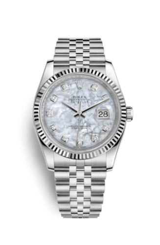 [116234-0078] Datejust 36 Stainless Steel Fluted / Jubilee / MOP