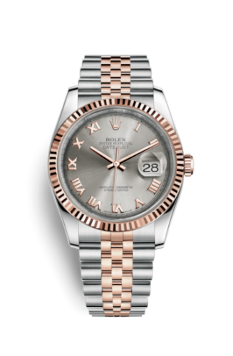 [116231-0087] Datejust 36 Rolesor Everose Fluted / Jubilee / Pink Roman