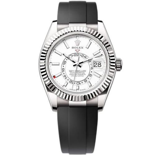 [336239-0003 (aka: M336239-0003)] Sky-Dweller White Gold / White / OysterFlex