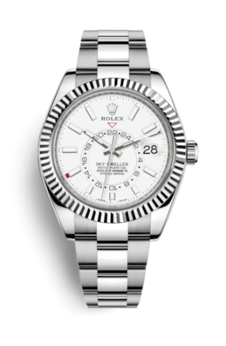 [326934-0001 (aka: M326934-0001)] Sky-Dweller Stainless Steel / White Gold / White