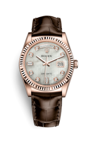 [118135-0074] Day-Date 36 Everose Fluted / Strap / Oxford MOP