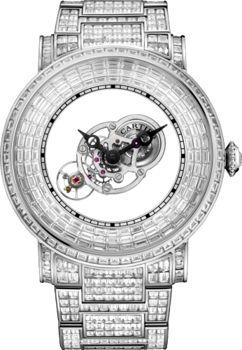 [HPI01072] Rotonde de Cartier Astromystérieux Platinum / Baguette / Bracelet