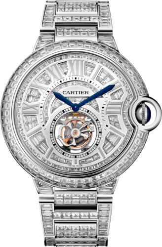 [HPI00683] Ballon Blue de Cartier 46 Flying Tourbillon White Gold / Diamond / Bracelet