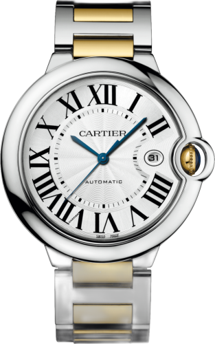 [W2BB0022] Ballon Blue de Cartier 42 Automatic Stainless Steel / Yellow Gold / Silver / Bracelet