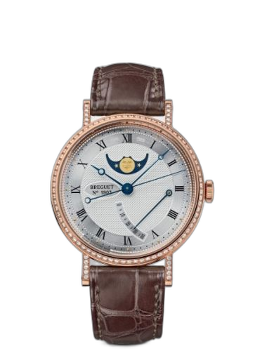 [8788BR/12/986/DD00] Classique 8788 Moonphase Rose Gold / Grand Feu Enamel