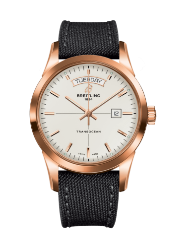[R4531012/G752/109W/R20BA.1] Transocean Day & Date Red Gold / Silver / Military / Pin